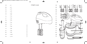 Manual Moulinex HM412131 Prepline Misturador da mão