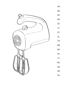 Mode d’emploi Moulinex HM555131 Batteur à main