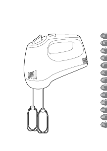 Manual Moulinex HM310127 Misturador da mão