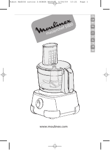 Manual de uso Moulinex FP519GB1 Masterchef 5000 Robot de cocina