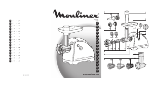 Руководство Moulinex ME611B62 Мясорубка