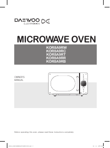 Handleiding Daewoo KOR-8A9RR Magnetron