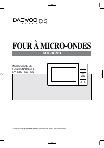 Mode d’emploi Daewoo KOG-9GMR Micro-onde