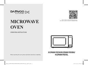 Handleiding Daewoo KOR-6M1RDSL Magnetron