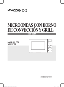 Manual de uso Daewoo KOC-9Q5T Microondas