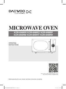 Handleiding Daewoo KOR-6N9RB Magnetron