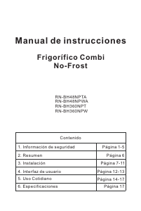 Manual de uso Daewoo RN-BH48NPTA Frigorífico combinado