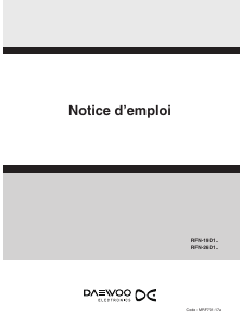 Mode d’emploi Daewoo RFN-26D1TI Réfrigérateur combiné