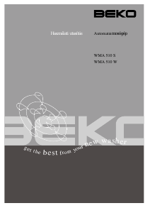 Használati útmutató BEKO WMA 510 S Mosógép