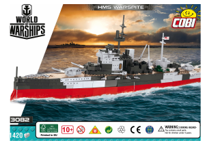 Manual de uso Cobi set 3082 World of Warships HMS Warspite