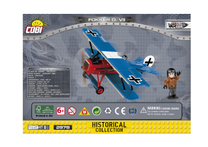 Kullanım kılavuzu Cobi set 2978 Great War Fokker D.VII