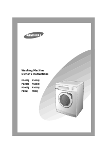 Bruksanvisning Samsung P803J Tvättmaskin
