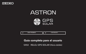 Manual de uso Seiko Astron SSH007J1 Reloj de pulsera