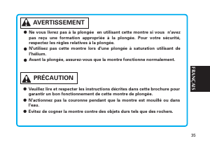 Mode d’emploi Seiko Presage SRP693J1 Montre