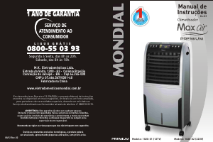 Manual Mondial CL-01 Max Air Premium Ar condicionado