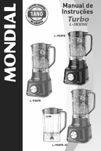 Manual Mondial L-900FR Turbo Liquidificadora
