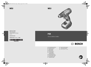Bruksanvisning Bosch PSR 14,4 LI Drill-skrutrekker