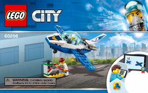 Manual Lego set 60206 City Sky police jet patrol