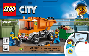 Manual Lego set 60220 City Camião do lixo