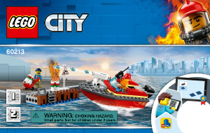 Bruksanvisning Lego set 60213 City Havnebrann