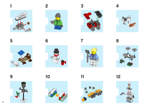 Manual de uso Lego set 60201 City Calendario de adviento
