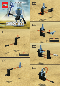 Manual de uso Lego set 1419 Bionicle Nokama