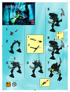 Manual de uso Lego set 6945 Bionicle Bad guy 07