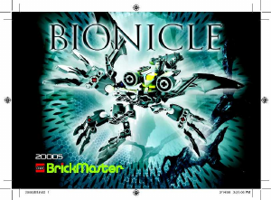 Manual de uso Lego set 20005 Bionicle Winged Rahi