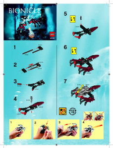 Manual de uso Lego set 6946 Bionicle Squid launcher function