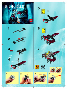 Manual Lego set 6946 Bionicle Squid launcher function