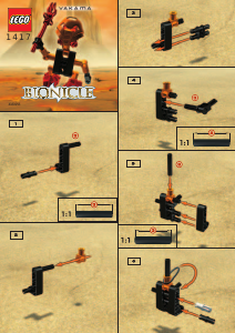 Manual Lego set 1417 Bionicle Vakama