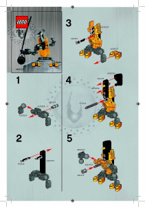 Instrukcja Lego set 7718 Bionicle Bad guy yellow polybag