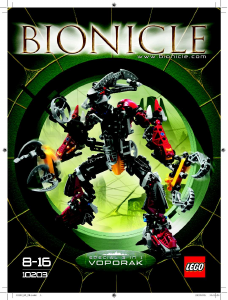 Vadovas Lego set 10203 Bionicle Voporak