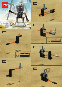 Vadovas Lego set 1420 Bionicle Nuju