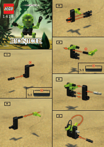 Manual Lego set 1418 Bionicle Matau