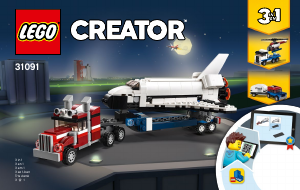 Kullanım kılavuzu Lego set 31091 Creator Mekik Nakliye Aracı