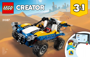 Manual Lego set 31087 Creator Dune buggy