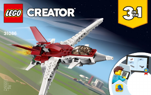 Instrukcja Lego set 31086 Creator Futurystyczny samolot