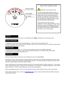 Manual Stauer 17469 Watch