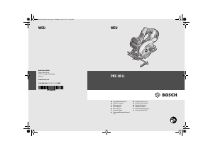 Manuale Bosch PKS 18 LI Sega circolare
