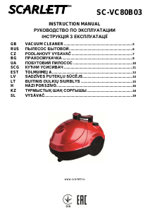 Handleiding Scarlett SC-VC80B03 Stofzuiger