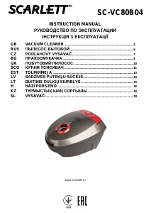 Rokasgrāmata Scarlett SC-VC80B04 Putekļu sūcējs