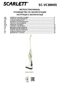 Handleiding Scarlett SC-VC80H05 Stofzuiger