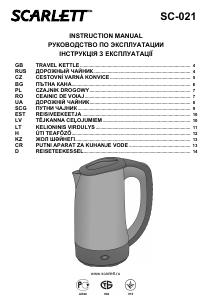 Manual Scarlett SC-021 Kettle