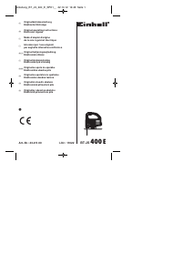 Bedienungsanleitung Einhell BT-JS 400 E Stichsäge