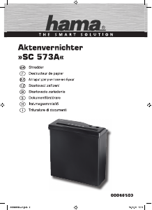 Bruksanvisning Hama Basic S8A Dokumentförstörare