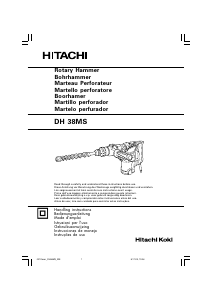 Mode d’emploi Hitachi DH 38MS Perforateur