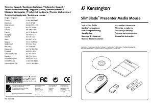 Instrukcja Kensington 72280EU SlimBlade Mysz