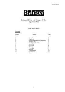 Manual Brinsea Octagon 20 ECO Incubator