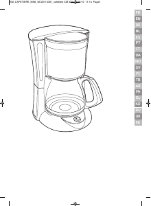 Bedienungsanleitung Moulinex FG151825 Kaffeemaschine